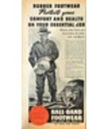 WWII-1944 Vintage Print Ad-BALL BAND FOOTWEAR-Buy War Bonds-Rubber Footw... - $259.45 MXN