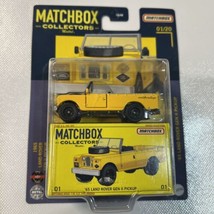 MATCHBOX COLLECTORS 1965 Land Rover Gen II Pickup yellow - $13.09