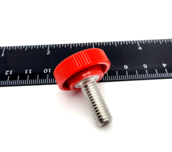 M8 x 20mm Thumb Screw Bolts Red Knurled Clamping Knob Stainless Steel 4 ... - £10.39 GBP