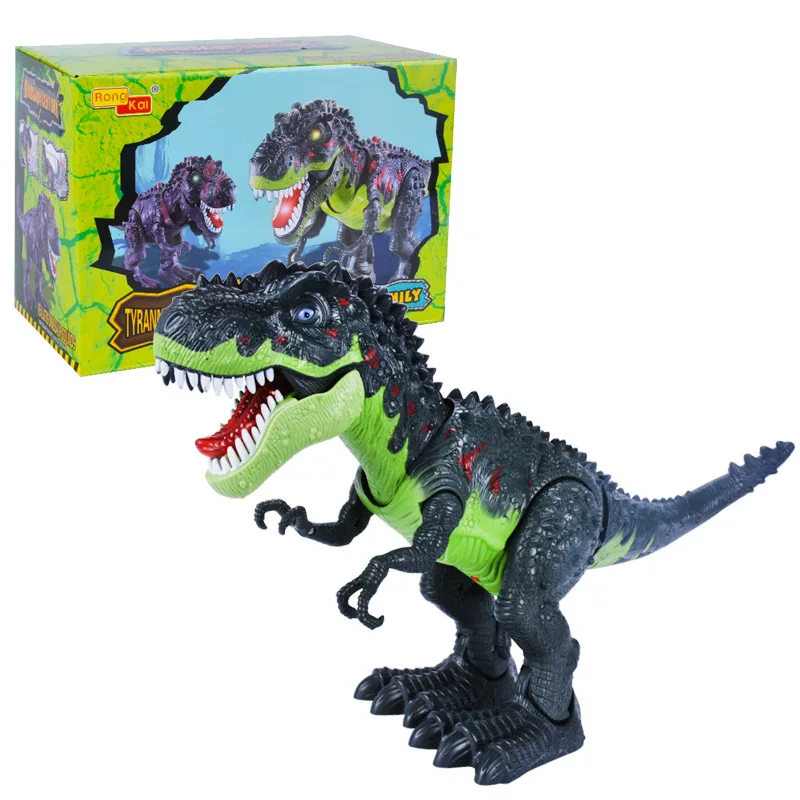 [Funny] Jurassic world Electric Dinosaur flash and sound T-rex Talking Toy Walk - £31.76 GBP