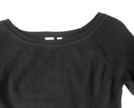 Gap Women&#39;s Pullover Sweater XS Round Neck Black Nylon &amp; Merino Wool - £11.07 GBP