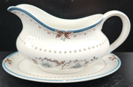 Royal Doulton Old Colony Gravy Boat Underplate Set Vintage Floral Dishes... - $43.23