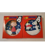 Vintage Peanuts Charlie Brown Snoopy winter Christmas ornaments ADLER - ... - £11.84 GBP