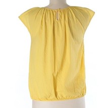 St. Johns Bay size Small Yellow Embroidered sleeveless top scoop neck line - £9.57 GBP