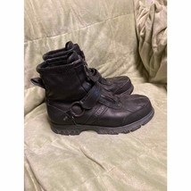 Polo Ralph Lauren Boots Mens Size 7 1/2 D Leather Conquest HI II 2 Zip R... - £50.42 GBP