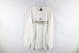 NOS Vintage 90s Ralph Lauren Mens 2XL Spell Out Center Logo Long Sleeve T-Shirt - £44.32 GBP