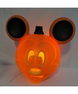 Mickey Mouse Light-Up Pumpkin Jack-O-Lantern Blow Mold Halloween Lamp - $36.60 CAD
