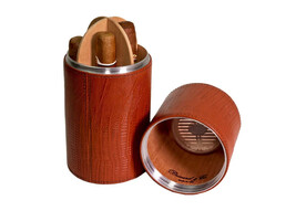 Brizard Desk Humidor Lizard Pattern  Leather 10-15 ct with cutter  Made USA  NIB image 3