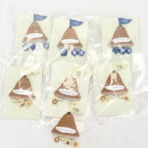 Department 56 Seasons Bay Plastic Lapel Pins Vintage  Lot of 7 - $13.71