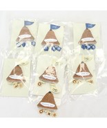 Department 56 Seasons Bay Plastic Lapel Pins Vintage  Lot of 7 - $18.81 CAD