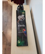Costa Rica Souvenir Fabric Gift Wine Bottle Bag Sloth Parrot Tropical Fl... - £4.72 GBP