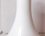 6&quot; Tall Milk Glass Flower Bud Vase #4061 Wide Base Decorative White #2 - £7.77 GBP