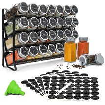 Spice Rack With 28 Spice Jars, Spice Rack Organizer For Cabinet, Spice J... - £42.30 GBP