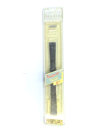 Twist On By Speidel 11mm Black Lizard Grain Genuine Leather Watch Band - $15.48