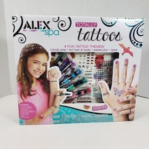 New Alex Spa Totally Temporary Tattoo Kit for Girls Fashion Activity - Alex Spa - £21.99 GBP