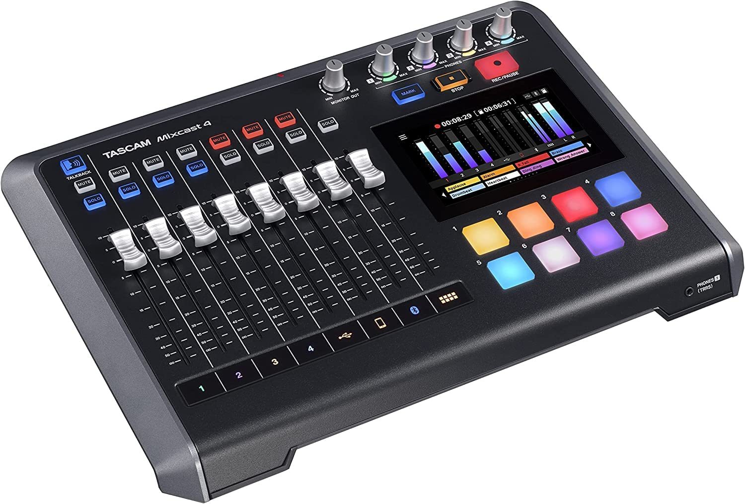 Tascam Mixcast 4 Podcast Studio Mixer Station with built-in Recorder / USB Audio - $477.99