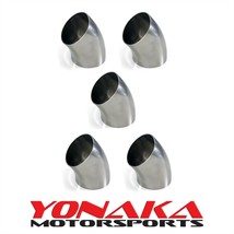 Yonaka 2.5" 45 Degree Elbow Short Radius 304 Stainless Steel Custom Exhaust Pipe - $79.83