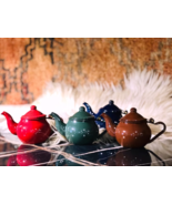 Moroccan vintage  enamel teapot  Craftsmanship Antique Kitchenware Decor... - £42.38 GBP