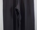 Women Liz Claiborne Night Black Wide Leg Polyester Pants 14 - $12.86