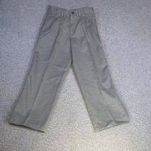 IZOD Khaki Dress Pants Boys Sz 8 Regular 100% Cotton - £11.96 GBP