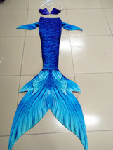Royal Blue Swimmable Mermaid Tail with Monofin Adult Kids, Mermaid Costume - £79.91 GBP