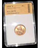 1944 S Wheat Cent SGS - $734.71 MXN