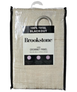 Brookstone Total Blackout Harris Grommet Panel 50x95in Champagne Save En... - £26.37 GBP