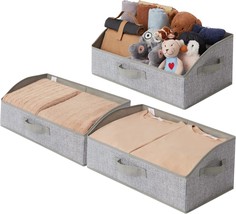 Granny Says Gray, 3-Pack, Closet Storage Bins, Linen Closet Organizers And - £28.37 GBP