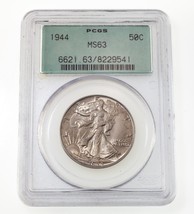 1944 50C Marche Liberty Demi Dollar Classé Par PCGS Comme MS-63 - $89.20