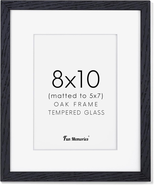 8X10 Black Picture Frame, Natural Oak Wood 8 X 10 Photo Frames, 8 by 10 ... - $37.41 CAD