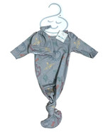 Toby Fairy 2 Piece Baby Hat &amp; Gown Set Include Hat &amp; Newborn Gown Gray D... - €14,54 EUR