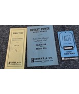 HEINEKE &amp; CO Lawn Mower 168-R&amp;261-R Manual &amp; Parts List &amp; Directory 1956... - $20.36 CAD