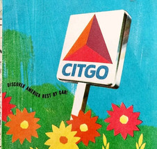 1960 Maine New Hampshire Vermont Road Map Citgo Gas &amp; Oil 2 Sided Vintag... - $39.99