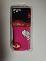 Speedo Solid Silicone Unisex Adult Swim Cap Pink One Size - £3.94 GBP