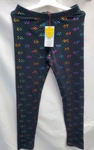Girls' Medium 7/8 Heart Leggings - Cat & Jack, Ebony Sparkle Dot image 2