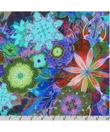 Cotton Venice Flowers Nature Mandala Colorful Fabric Print by Yard D651.28 - $15.95