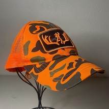 Browning Hat Mens Strapback Orange Camo Buck Antler Tactical Firearms Hu... - $9.03