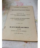 UNIVERSITY OF MINNESOTA AGRICULTURE BULLETIN June 1911 Experiment Station - $9.99