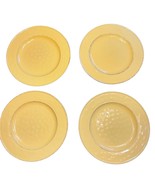 Pier One 1 Martillo Mango Stoneware Plates Set Of 4 Dimpled Ceramic Size... - £61.91 GBP