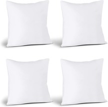 Throw Pillow Inserts, White, 18 X 18 Inches, Set Of 4, Utopia, And Couch. - £29.85 GBP