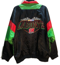 Bobby LaBonte #18 NASCAR Vintage Sewn Nylon Nutmeg Black Zip Racing Jack... - £66.28 GBP