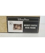 Disney Parks Mickey and Castle Metal 4x6 Photo Picture Frame New - $49.80