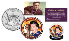 ELVIS PRESLEY * Hound Dog * Colorized Tennessee State Quarter U.S. Coin ... - £6.73 GBP