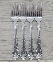 United Silver Co Stainless Japan Acadia Dinner Fork - Set of 4 - £11.35 GBP