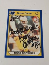 Ross Browner Cincinnati Bengals 1990 Collegiate Collection Autograph Card READ - £3.90 GBP