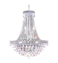 Classic Empire Tiered Crystal Chandelier - French Art Deco Style - 24" x 30" - £498.44 GBP
