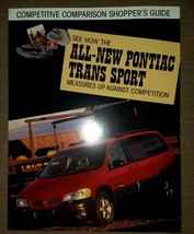 Competitive Comparison Shopper&#39;s Guide Pontiac Trans Sport Brochure - $19.79