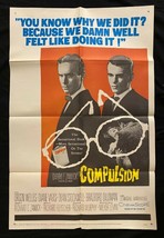 Compulsion Original One Sheet Movie Poster 1959 Orson Welles - $90.21
