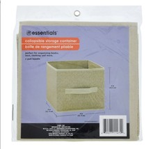 Essentials Tan Collapsible Storage Containers with Handles, 9x8 in. - £5.52 GBP