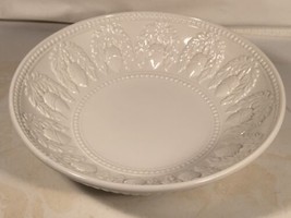 Vintage Williams Sonoma Embossed Acorn Large Serving Bowl Display Made In Italy - £55.64 GBP